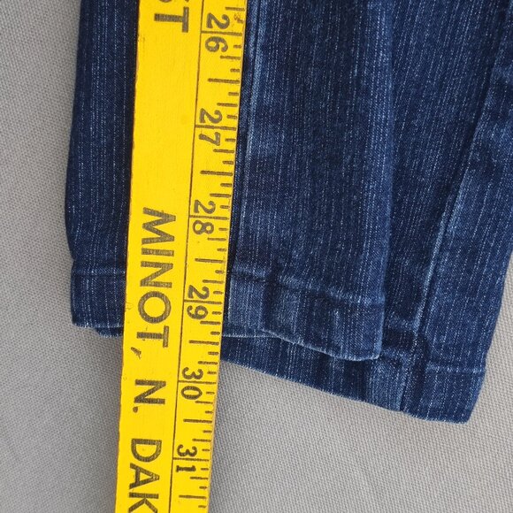 Simon Chang Jeans women's size 10  blue colour wide leg classic minimalist denim - Picture 11 of 13